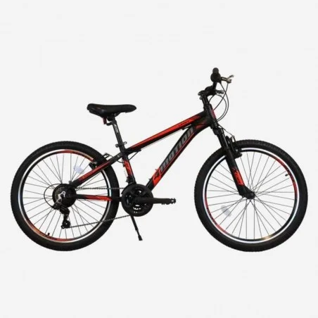 Bicicleta 24 Pulgadas 4Motion Negra y Roja