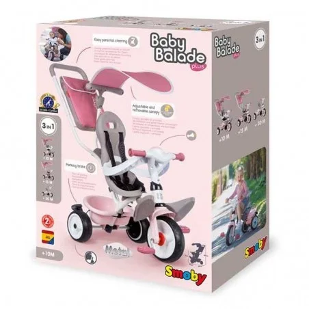 Triciclo Baby Balade Plus Rosa