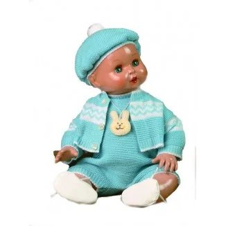 Mariquita Pérez Joanín Bebé Conjunto Punto Celeste