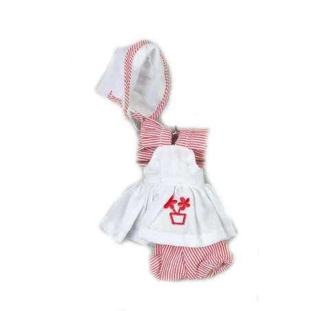 Mariquita Pérez Mini Vestido Blanco Con Capota Mariquita Pérez Mini Vestido Blanco Con Capota