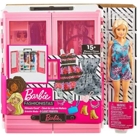Barbie Super Armario Con Muñeca