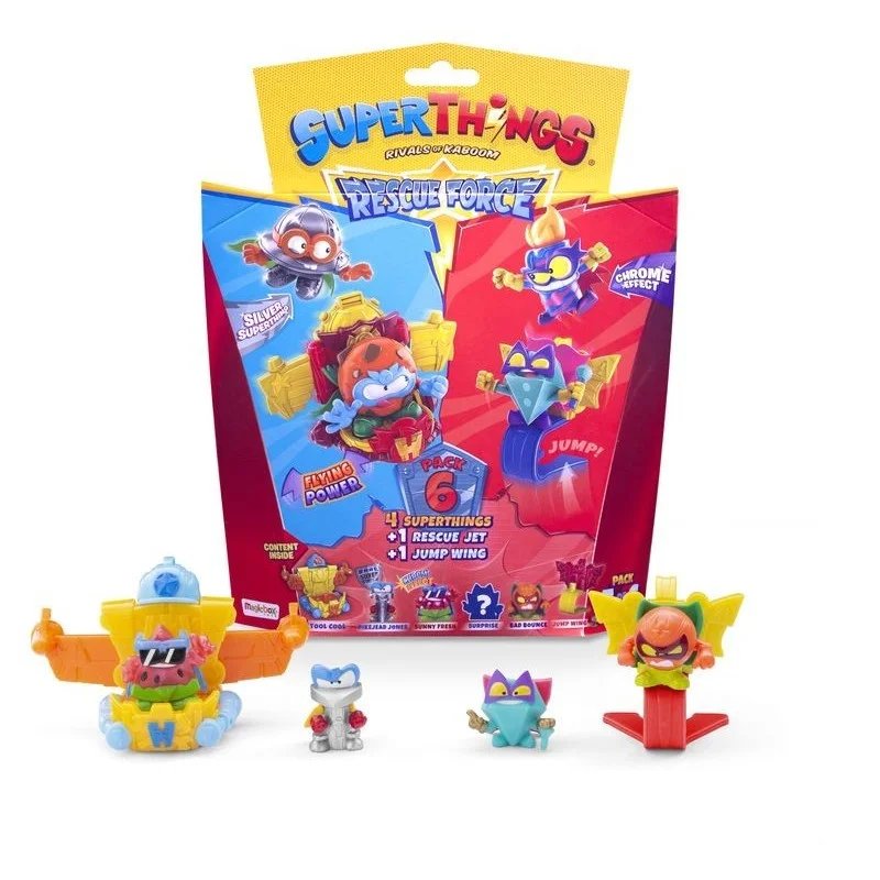 Blister 6 SuperThings Serie 10 Rescue Force Pack 5