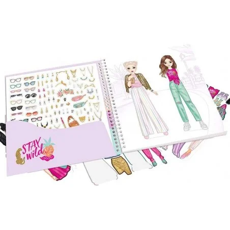 Top Model Cuaderno De Pegatinas Urban Jungle Dress