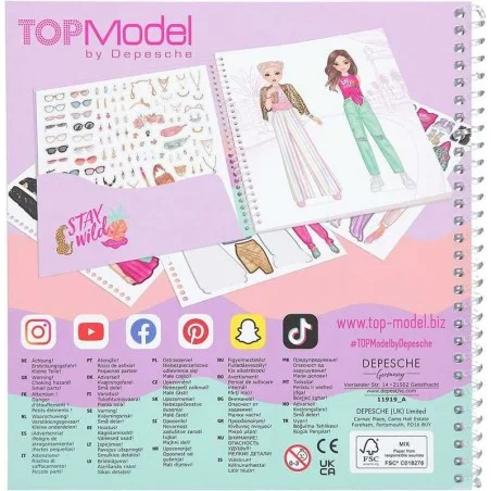 Top Model Cuaderno De Pegatinas Urban Jungle Dress