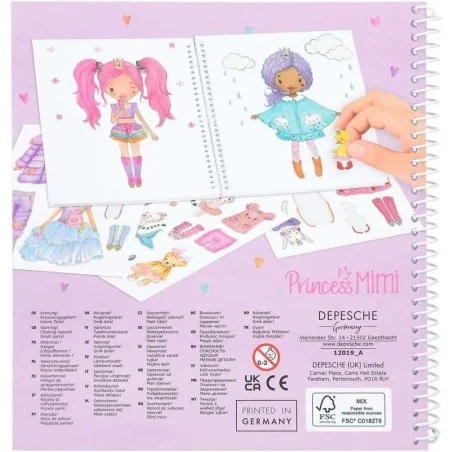 Princess Mimi Dress Me Up Cuaderno de Pegatinas