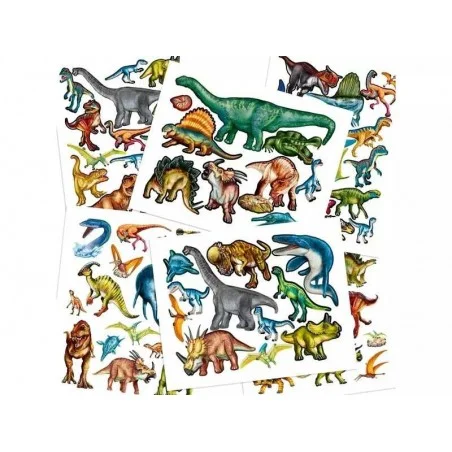 Dino World con Pegatinas en Relieve