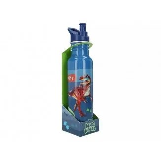 Dino World Botella De Aluminio