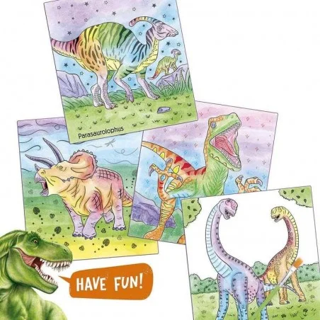 Dino World Libro de Acuarelas