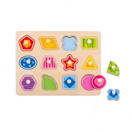 Puzzle De Madera Infantil Formas