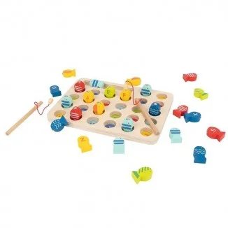 Juego De Pesca De Madera Abecedario Infantil