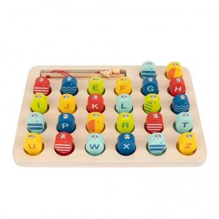 Juego De Pesca De Madera Abecedario Infantil