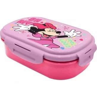 Sandwichera Minnie Mouse Con Cubierto