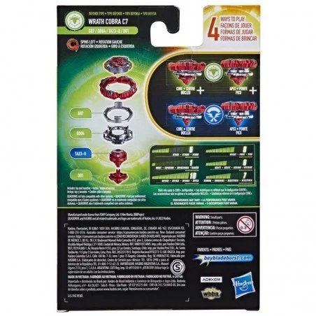 Beyblade Quad Drive Wrath Cobra C7 Beyblade Quad Drive Wrath Cobra C7