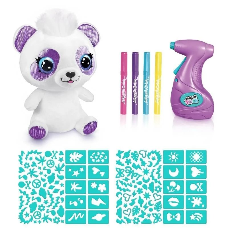 Colorea Tu Panda Airbrush Plush