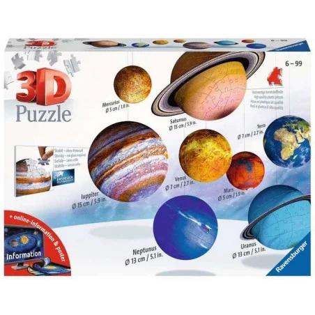 Puzzle 3D Sistema Planetario