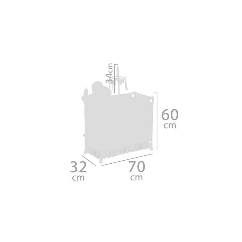 Armario Cambiador Niza Plegable con Accesorios DeCuevas