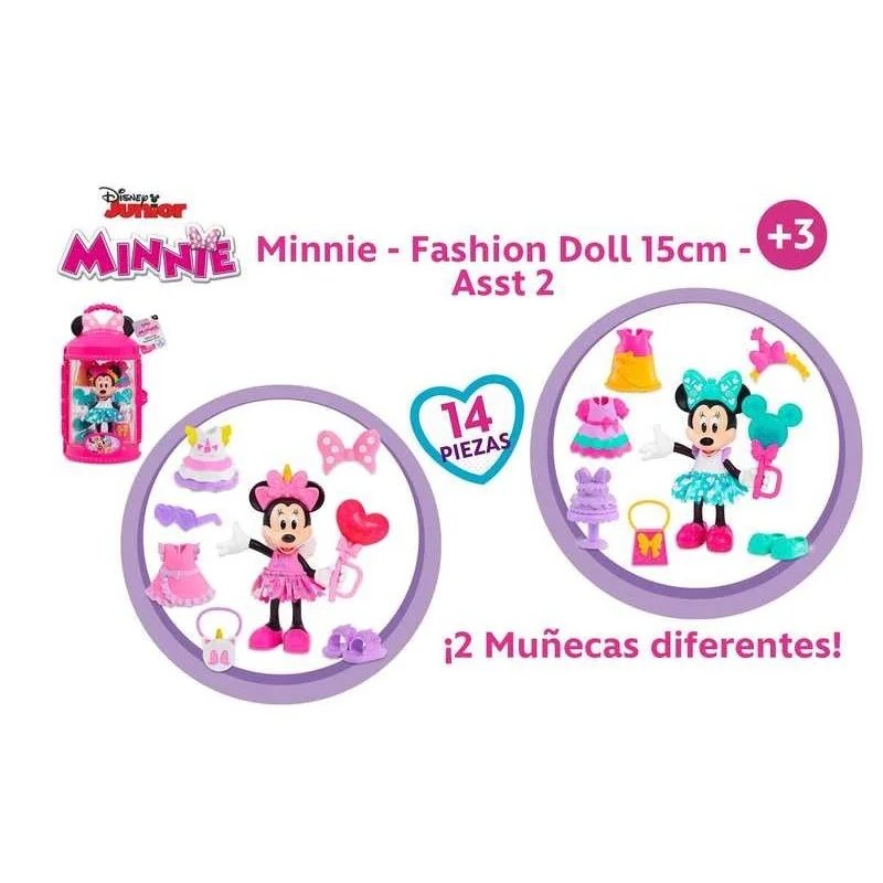 Minnie Fashion Doll Surtido 15 cm