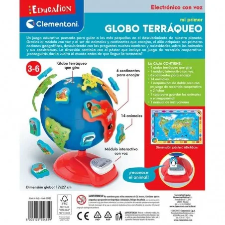 Globo Terráqueo Preescolar Clementoni