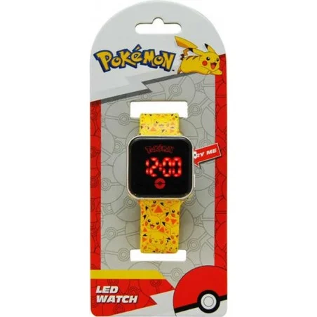 Reloj LED Pokemon Esfera Cuadrada