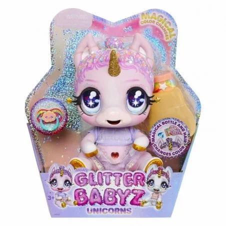 Muñeca Glitter Babyz Unicornio Rosa Bebé