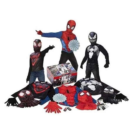 Cofre Disfraz Spiderman Miles Morales y Venom