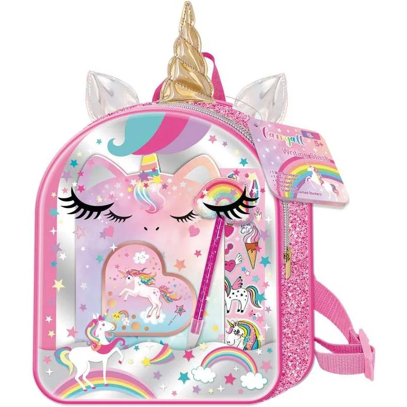 Mochila Unicornio Con Accesorios De Papelería - Juguettos