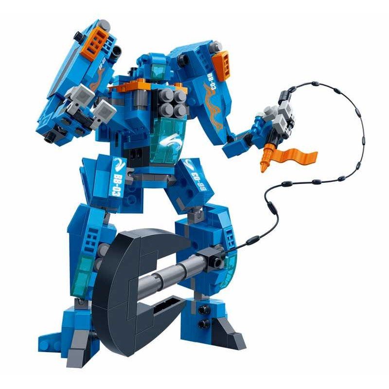Robot 2 en 1 Bloques Mecanic Azul