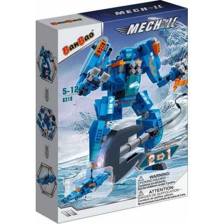 Robot 2 en 1 Bloques Mecanic Azul