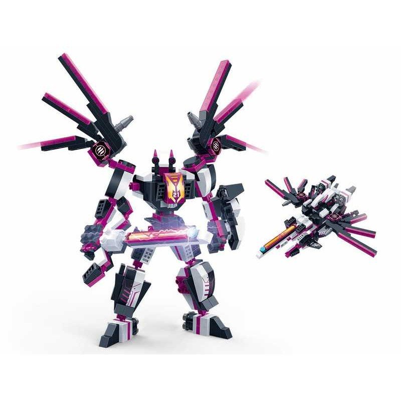 Robot 2 en 1 Bloques Mecanic Morado