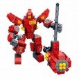 Robot 2 en 1 Bloques Mecanic Fuego