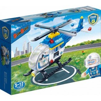 Set de Bloques Helicóptero Rescate Policía