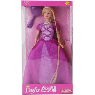 Muñeca Lucy Princesa Melena Rubia Extralargo