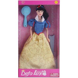 Muñeca Lucy Princesa Melena Morena Extralargo