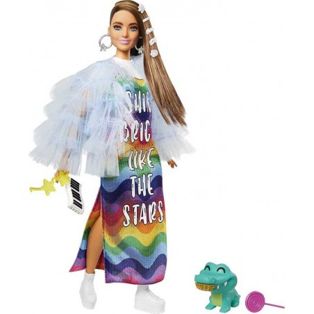 Barbie Extra Vestido Arcoiris