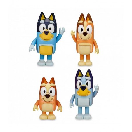 Bluey Pack 4 Figuras Familia