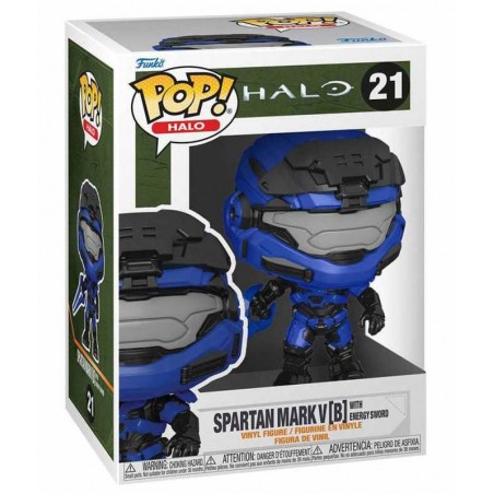 Funko Pop Halo Spartan Mark V (B) Con Espada de Energía