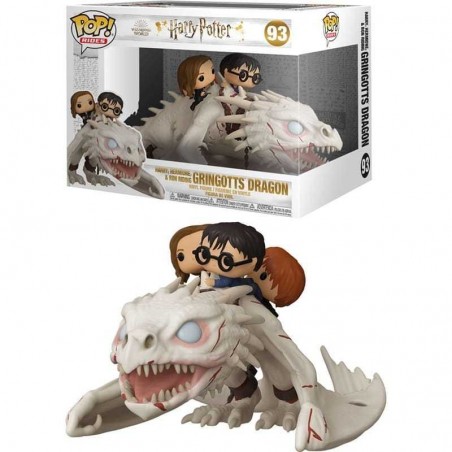 Funko Pop Rides Figura Dragón con Harry Potter Hermione y Ron