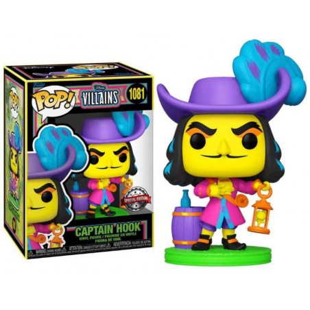 Funko Pop Disney Villanos Capitán Garfio Black Light