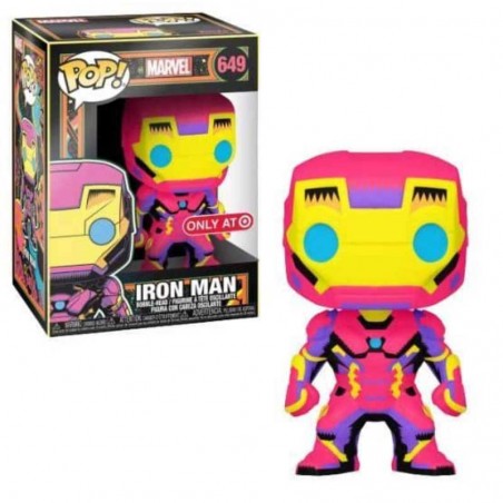 Funko Pop Marvel Iron Man Black Light