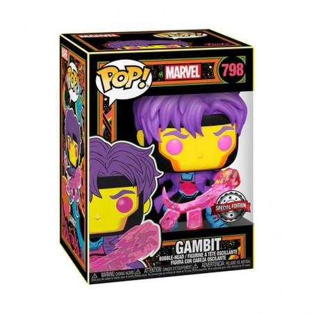 Funko Pop Marvel Gambit Black Light
