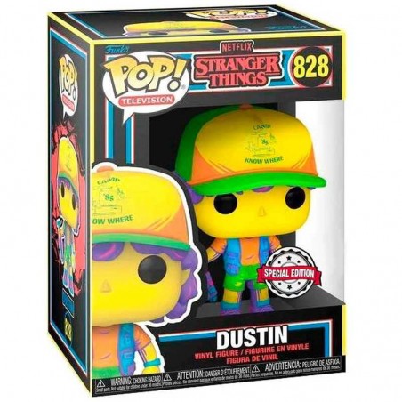 Funko Pop Stranger Things Dustin Beef Tee Black Light