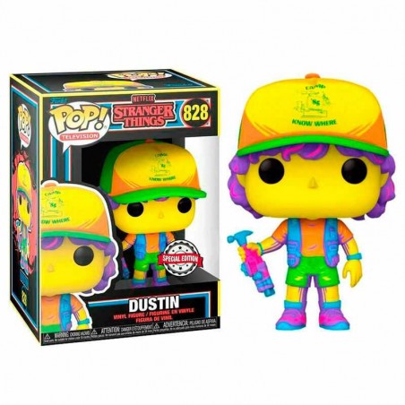 Funko Pop Stranger Things Dustin Beef Tee Black Light