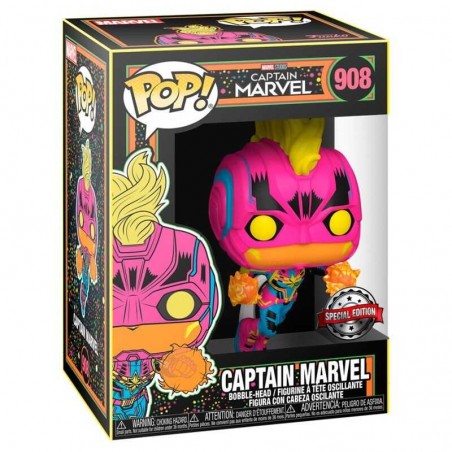 Funko Pop Marvel Capitana Marvel Black Light