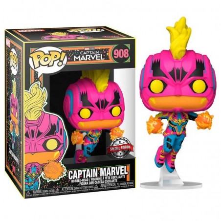 Funko Pop Marvel Capitana Marvel Black Light