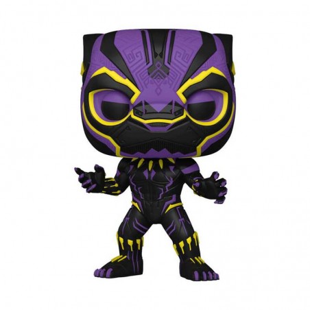 Funko Pop Marvel Black Phanter Black Light Pop & Tee M