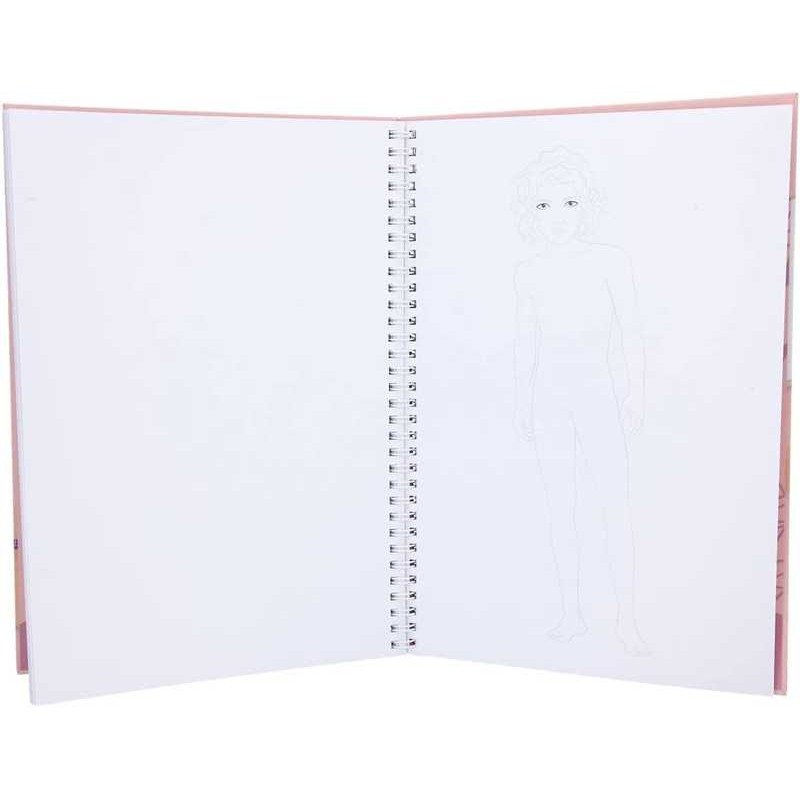 Top Model Libro Colorear y Diseñar Atuendos