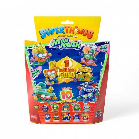 Blister 10 SuperThings Serie 11 Neon Power Pack 2