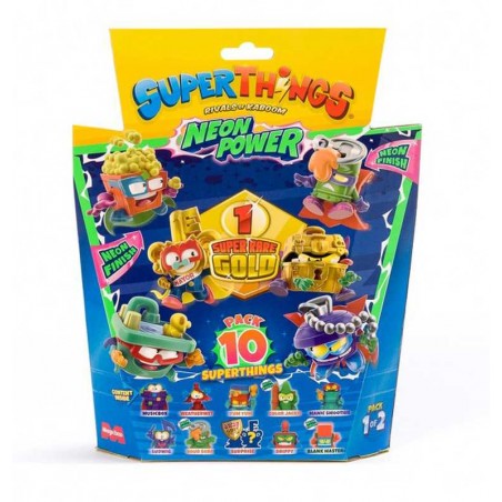 Blister 10 SuperThings Serie 11 Neon Power Pack 1