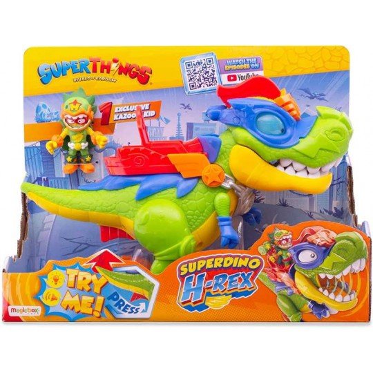 SuperDino V-Rex Dinosaur with Kazoom Kid (1013-62117