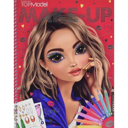 Top Model Make Up Libro Para Colorear